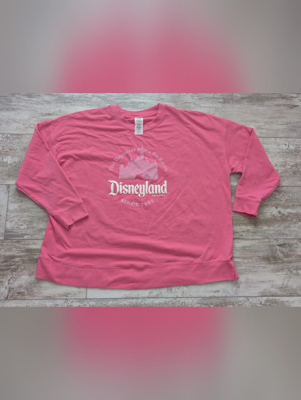 Disney Women's Crewneck Pink  Sweatshirt Size 2X